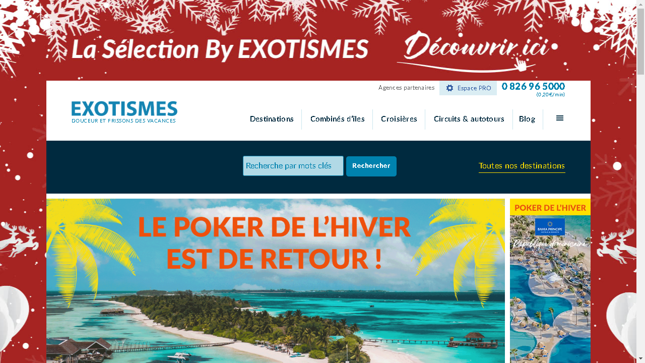 Capture d'écran de http://www.exotismes.fr/